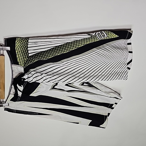 Brody white and black swim shorts - Picture 2 of 6